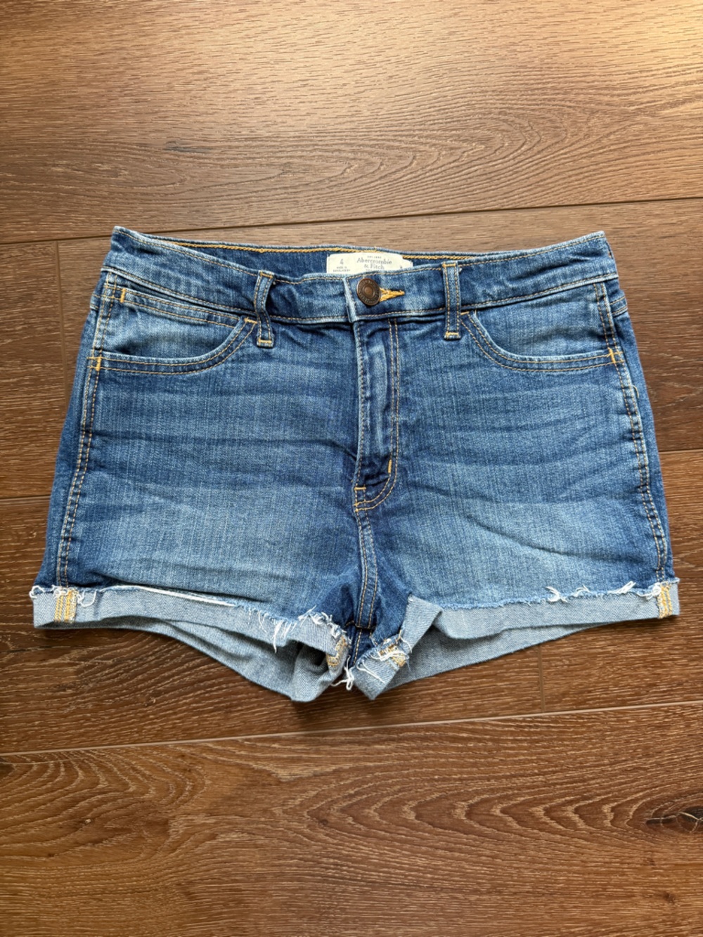 Abercrombie & Fitch Blue Denim Cutoff Shorts